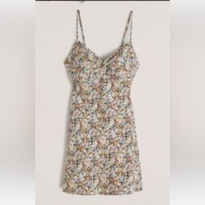 Abercrombie & Fitch Twist Front Slip Mini Dress - S
